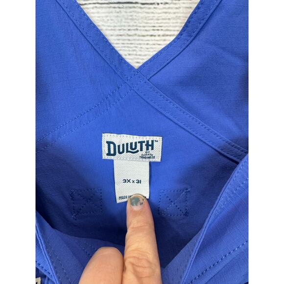 Duluth Trading Co Women's Plus Size Blue Heirloom Garden Bib Overalls Size 3X - Picture 5 of 13